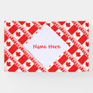 Personalisierte Kanada-Flagge-Party  Banner