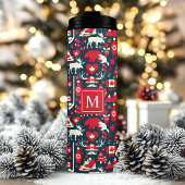 Personalisierte kanadische Symbole Thermosbecher