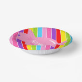 Personalisierte Kandy-Regenbogen-Papierschüsseln Pappteller (Gewinkelt)