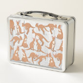 Personalisierte Kangaroo Metal Lunch Box (Rückseite)