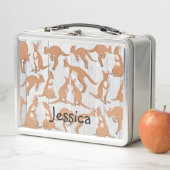 Personalisierte Kangaroo Metal Lunch Box (Beispiel)