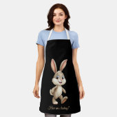 Personalisierte Kaninchen-Schürze Niedlich Bunny D Schürze (Getragen)