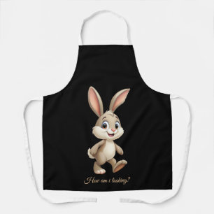 Personalisierte Kaninchen-Schürze Niedlich Bunny D Schürze