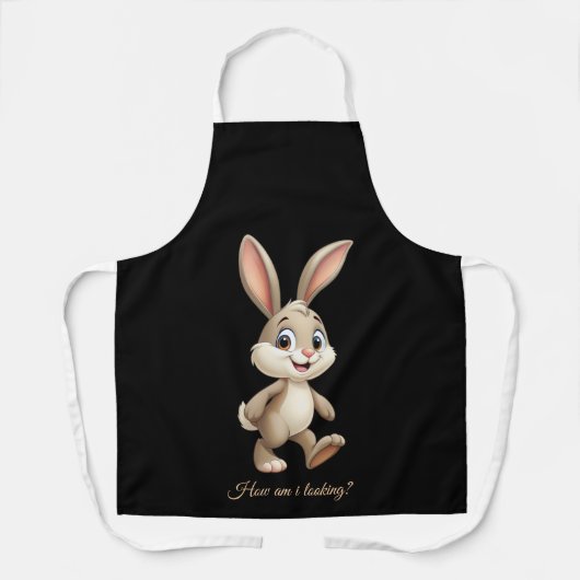 Personalisierte Kaninchen-Schürze Niedlich Bunny D Schürze (Vorderseite)