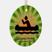 Personalisierte Kanuverzierung Keramikornament (Rechts)