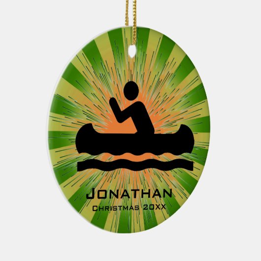 Personalisierte Kanuverzierung Keramikornament (Rechts)