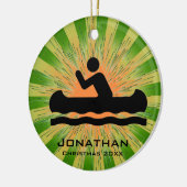 Personalisierte Kanuverzierung Keramikornament (Links)