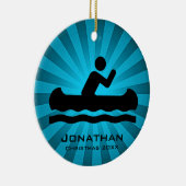 Personalisierte Kanuverzierung Keramikornament (Rechts)