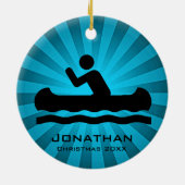 Personalisierte Kanuverzierung Keramikornament (Hinten)