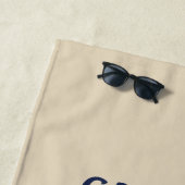 Personalisierte Kapitän-Crew Kapitän-erster Strandtuch (Beispiel)