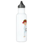 Personalisierte Karate-Flaschen-Flasche Edelstahlflasche (Links)