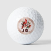 Personalisierte Kardinal-Golfbälle Ihre Initialen Golfball (Vorderseite)