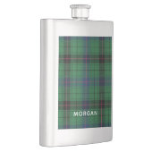 Personalisierte Karierte Davidson Tartan Benutzerd Flachmann (Rechts)