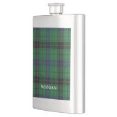 Personalisierte Karierte Davidson Tartan Benutzerd Flachmann (Links)
