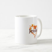 Personalisierte Karierte Schreiben der Herbstgesel Kaffeetasse (VorderseiteRechts)