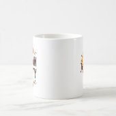 Personalisierte Karierte Schreiben der Herbstgesel Kaffeetasse (Mittel)