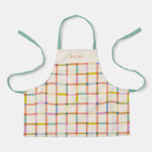 Personalisierte Karierte Schürze (Vorderseite)