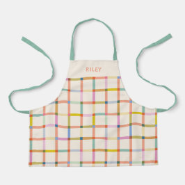 Personalisierte Karierte Schürze
