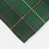 Personalisierte Karierte Weihnachtsfeiertfamilie Z Fleecedecke (Ecke)