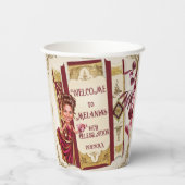 Personalisierte Karikatur Ruby und Goldsüß 16 Pappbecher (Rückseite)