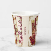 Personalisierte Karikatur Ruby und Goldsüß 16 Pappbecher (Links)