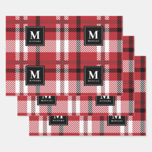 Personalisierte Kartanschauer Weihnachten Geschenkpapier Set