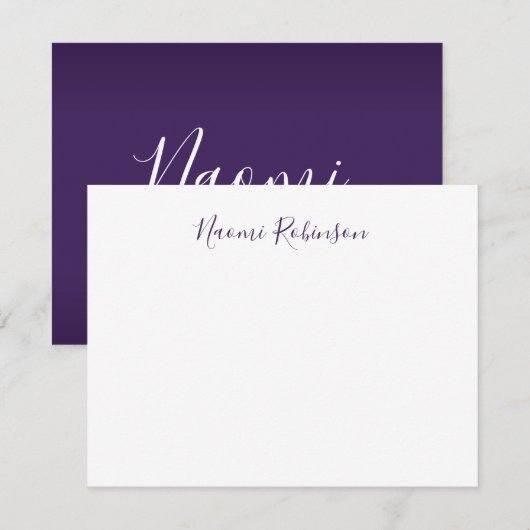 Personalisierte Karte (Vorne/Hinten)