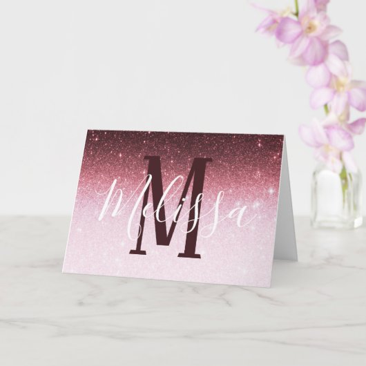 Personalisierte Karte (Orchidee)