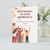 Personalisierte Karte - Abschiedskollegen (Stehend Vorderseite)