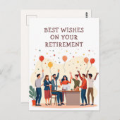 Personalisierte Karte - Abschiedskollegen (Vorne/Hinten)