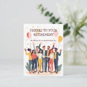 Personalisierte Karte - Abschiedskollegen (Stehend Vorderseite)