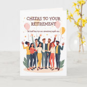 Personalisierte Karte - Abschiedskollegen (Gelbe Blume)