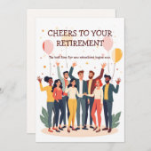 Personalisierte Karte - Abschiedskollegen (Vorne/Hinten)