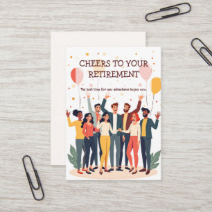 Personalisierte Karte - Abschiedskollegen