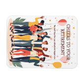 Personalisierte Karte - Abschiedskollegen Magnet (Horizontal)