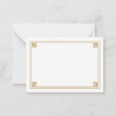 Personalisierte  Karte an der Vintagen Grenze (Rückseite)