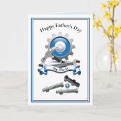 Personalisierte Karte des Vaters (Gelbe Blume)