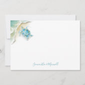 Personalisierte Karte für den Meeresschildkröten (Vorderseite)