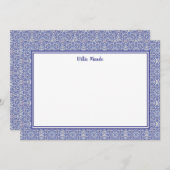 Personalisierte Karte für die blaue und weiße Gren (Vorne/Hinten)