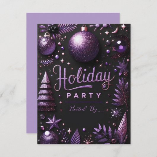 Personalisierte Karte für Feiertage (Vorne/Hinten)