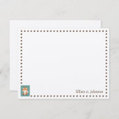 Personalisierte Karte für Fox und Owl (Vorne/Hinten)