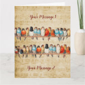 (personalisierte) Karte für Gesang und Chirping (Vorderseite)