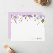 personalisierte Karte für Lavendel (Vorderseite/Rückseite Beispiel)