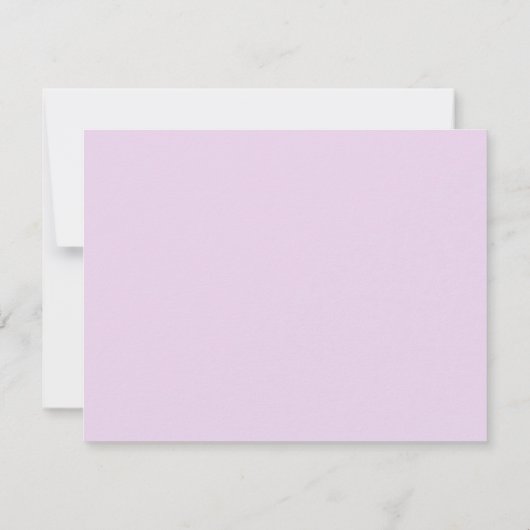 personalisierte Karte für Lavendel (Rückseite)