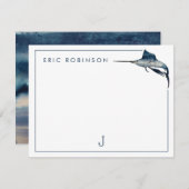 Personalisierte Karte für Männer, die von der Fisc (Vorne/Hinten)