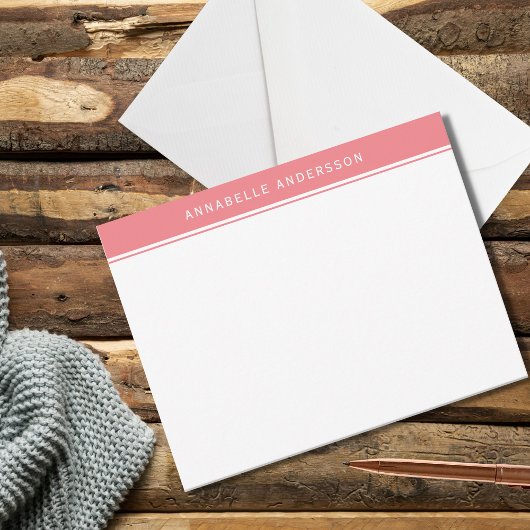 Personalisierte Karte für moderne Frauen in rosa