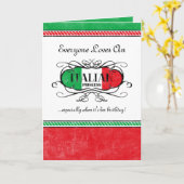 Personalisierte Karte Italiens (Gelbe Blume)