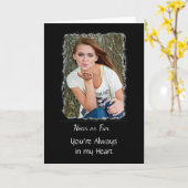 Personalisierte Karte "Miss You" (Gelbe Blume)