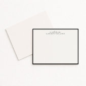 Personalisierte Karte mit Minimalistischer schwarz