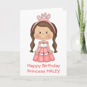 Personalisierte Karte Prinzessin Geburtstag